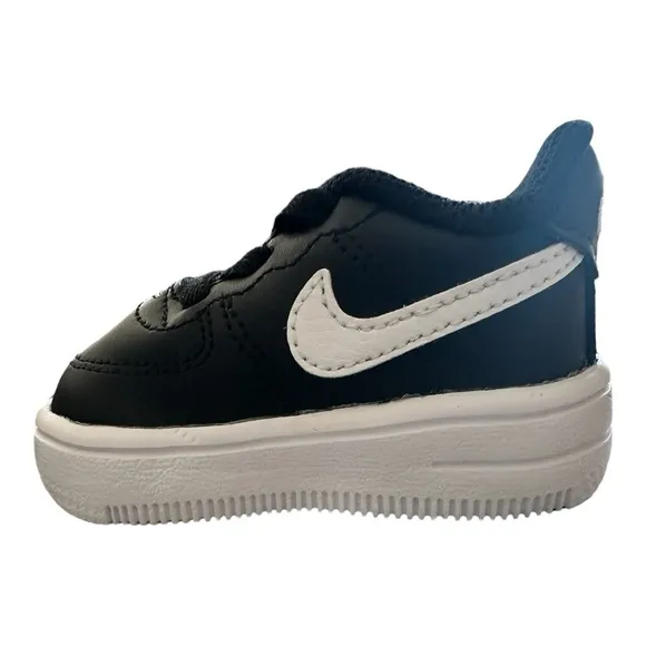 🆕 Kids Toddler Nike Air Force 1 '18 Casual Shoes Black/White 905220 002 Size 2C