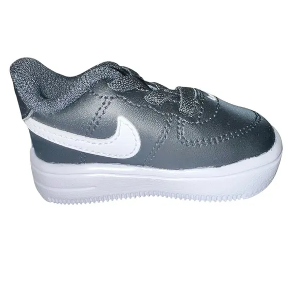 🆕 Kids Toddler Nike Air Force 1 '18 Casual Shoes Black/White 905220 002 Size 2C