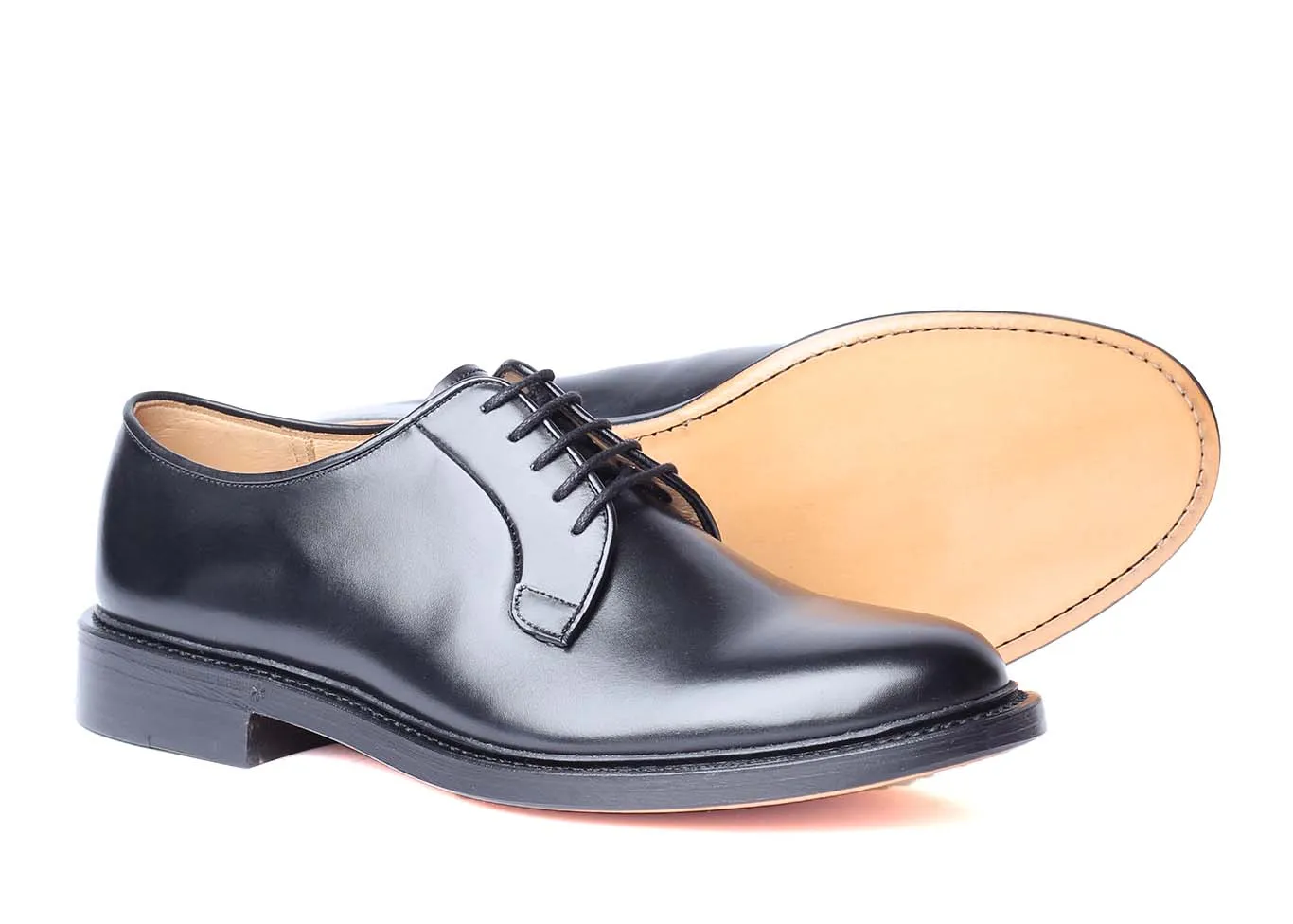 2019 - Black Boxcalf - Derby - Leather Sole