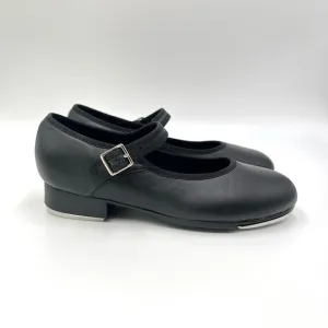 4.5W 4.5 W WIDE WIDTH Capezio Big Girls Kids 3800 Black Leather Tap Dance Shoes