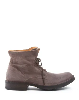 745 Brown Suede Lace-up Boots