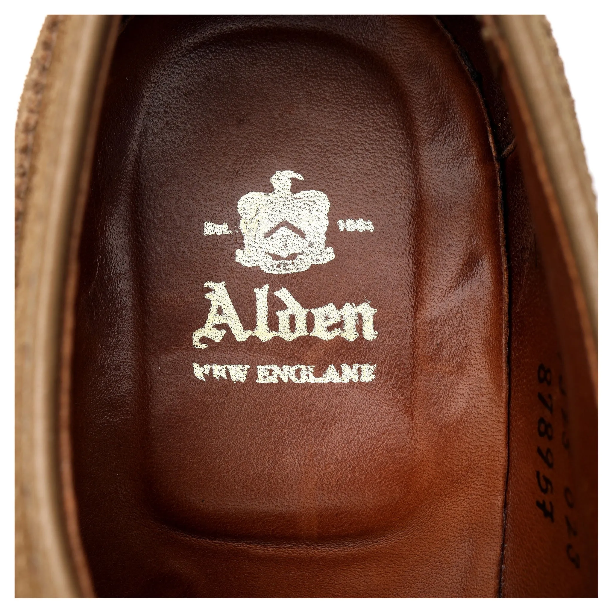 '87895F' Tan Brown Suede Derby Brogues UK 8.5 US 9.5 D