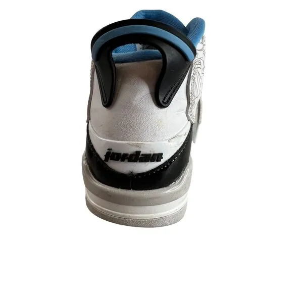Air Jordan Dub Zero Youth Basketball Shoes 5Y White Black Blue Basketball Nike