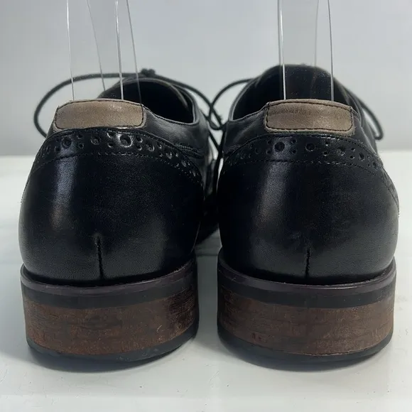ALDO Wingtip Black Leather &amp; Beige Oxford Shoes