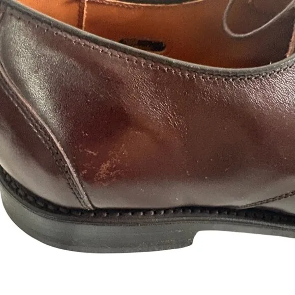 Allen Edmonds Burton Men' color Bourbon Leather Lace Up Derby Shoes 11