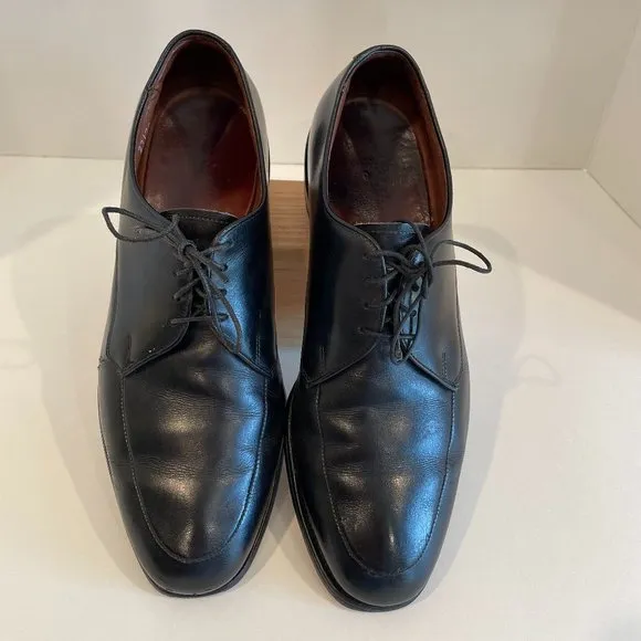 Allen Edmonds Men's Black Leather Apron Toe Oxford Dress Shoes Size 9 D