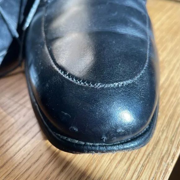 Allen Edmonds Men's Black Leather Apron Toe Oxford Dress Shoes Size 9 D