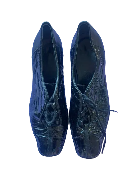 Amalfi By Rangoni Black Patent Oxford Lace Up Pumps