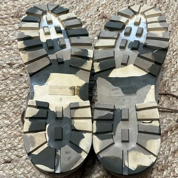 Aquatalia James suede lace up shoes size 9