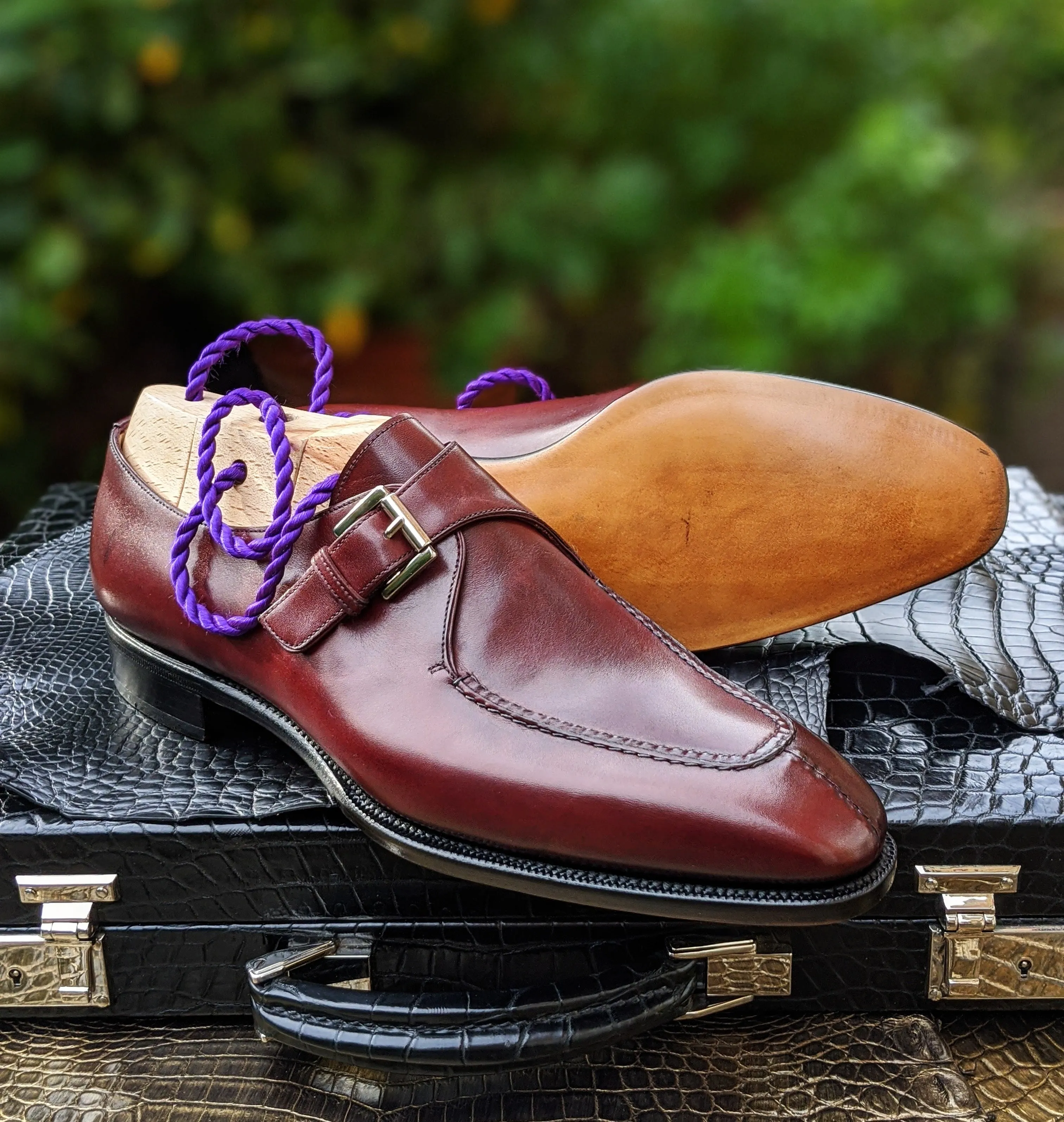 Ascot Andre - Burgundy Calf