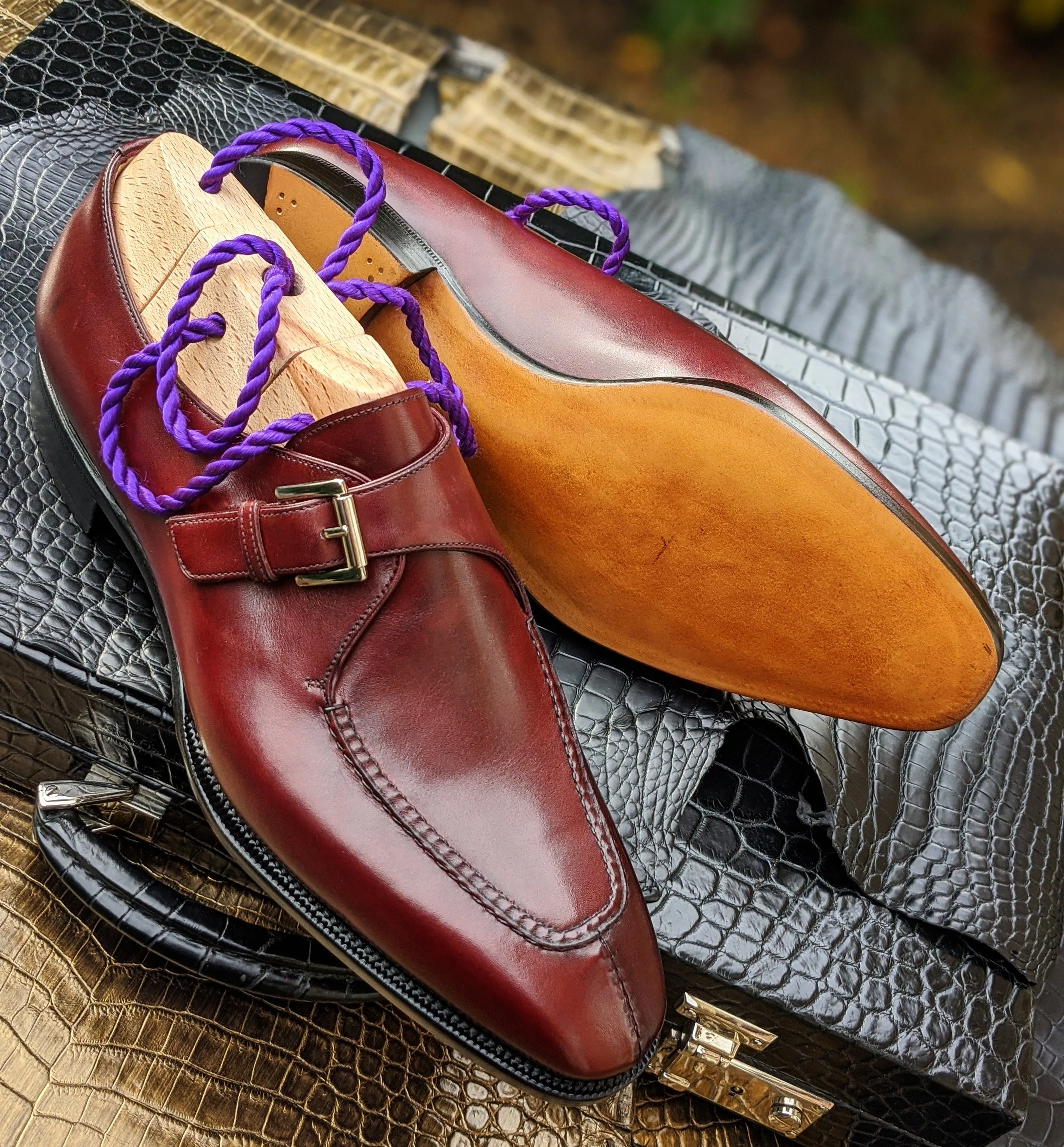 Ascot Andre - Burgundy Calf