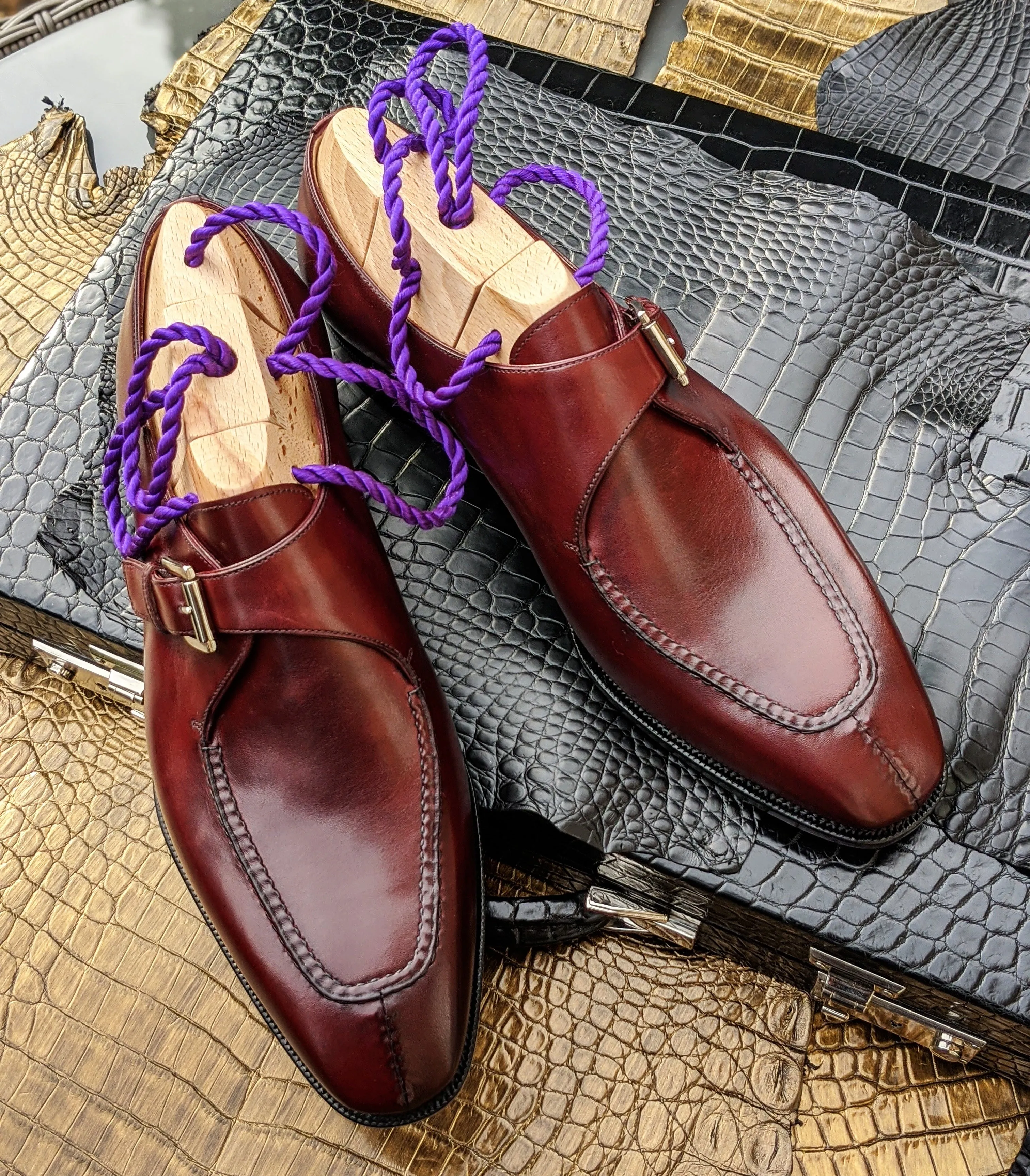 Ascot Andre - Burgundy Calf