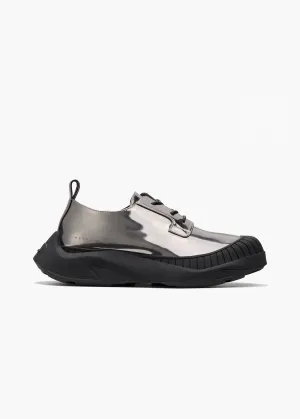 Asher Men Gunmetal Patent-Leather Oxford Shoes
