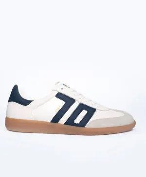 Back 70 - Cloud White & Navy Trainer