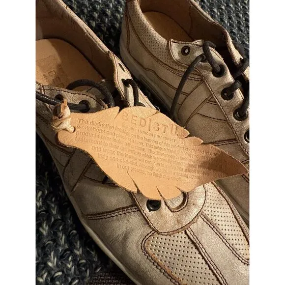 Bed Stu Low Top Sneaker Tan Leather Rustic Retro Muller Shoes Mens 10.5