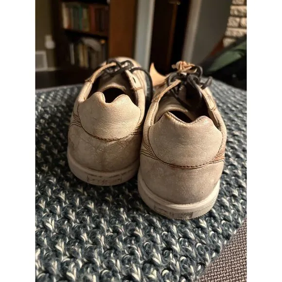 Bed Stu Low Top Sneaker Tan Leather Rustic Retro Muller Shoes Mens 10.5