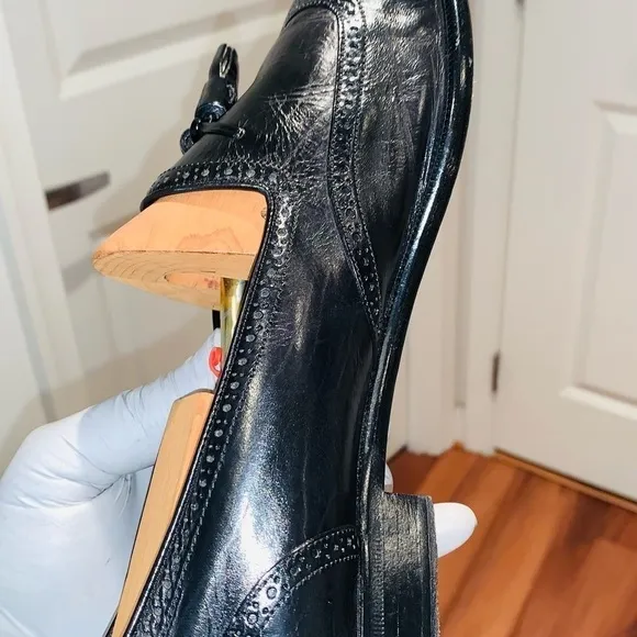 Belmondo Leather Tassel Metalion Loafer. Made in Spain.