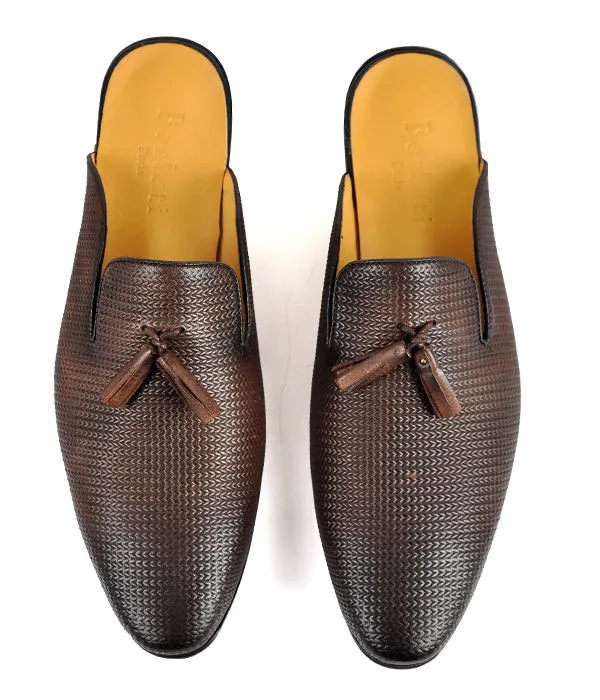 Berluti Tassel Coffee Mules