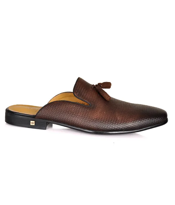 Berluti Tassel Coffee Mules