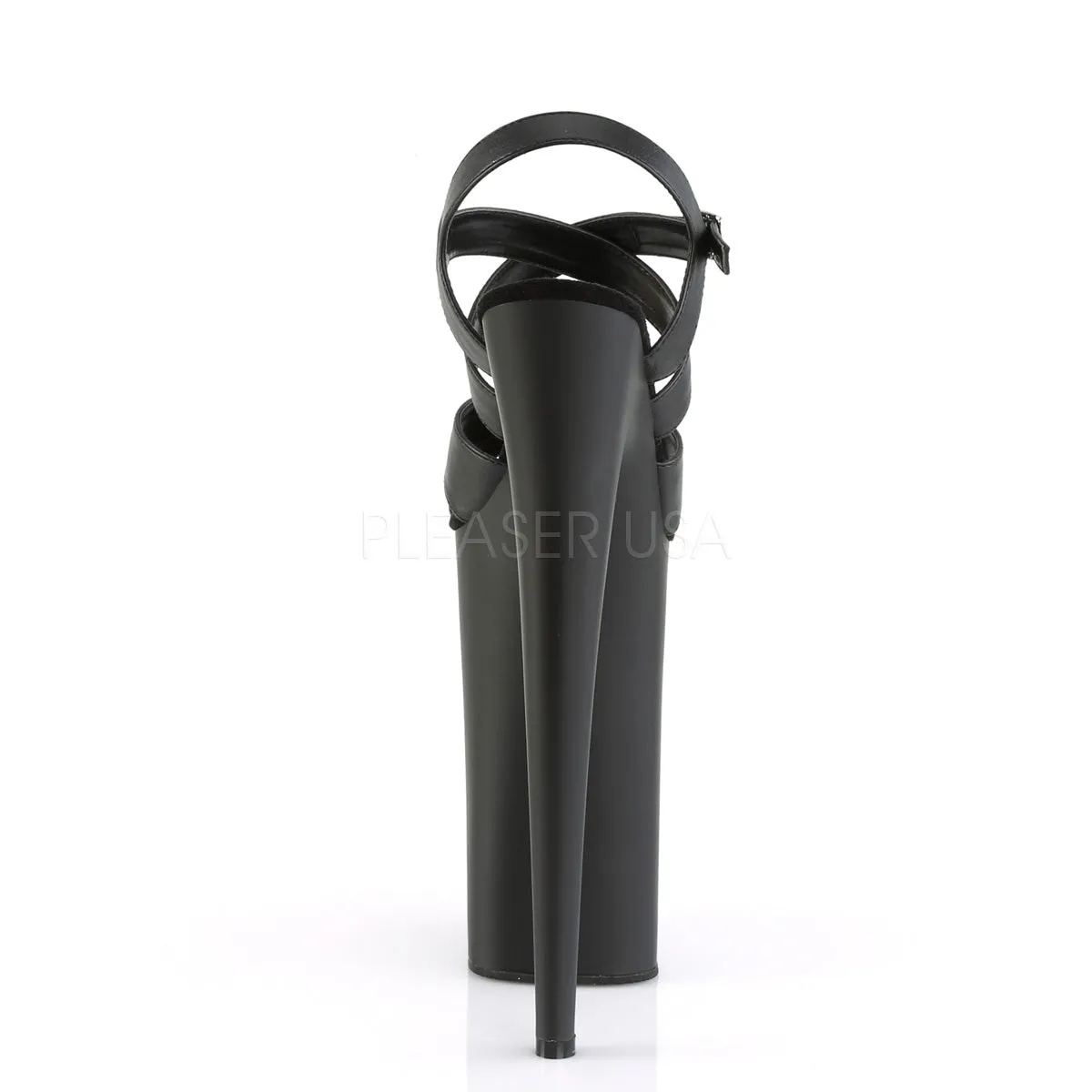 BEYOND-097  Black Faux Leather/Black Matte