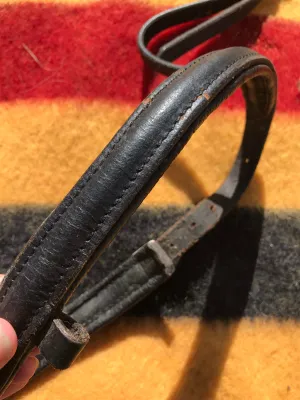 black leather nose band full size FREE POSTAGE