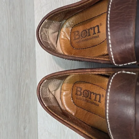Born Mens Leather Andes Penny Loafer Oxford shoes sz 9.5