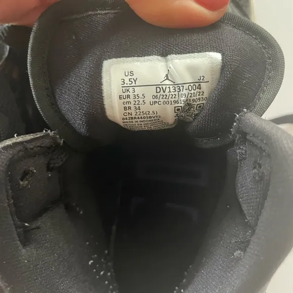 Boys Nike Air Jordan Black Black Patent Leather