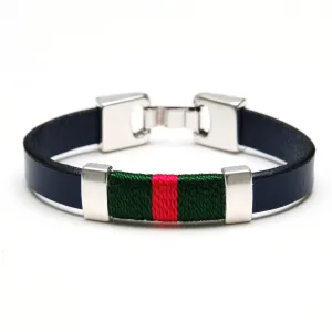 Bristol - Navy/Green/Red/Silver