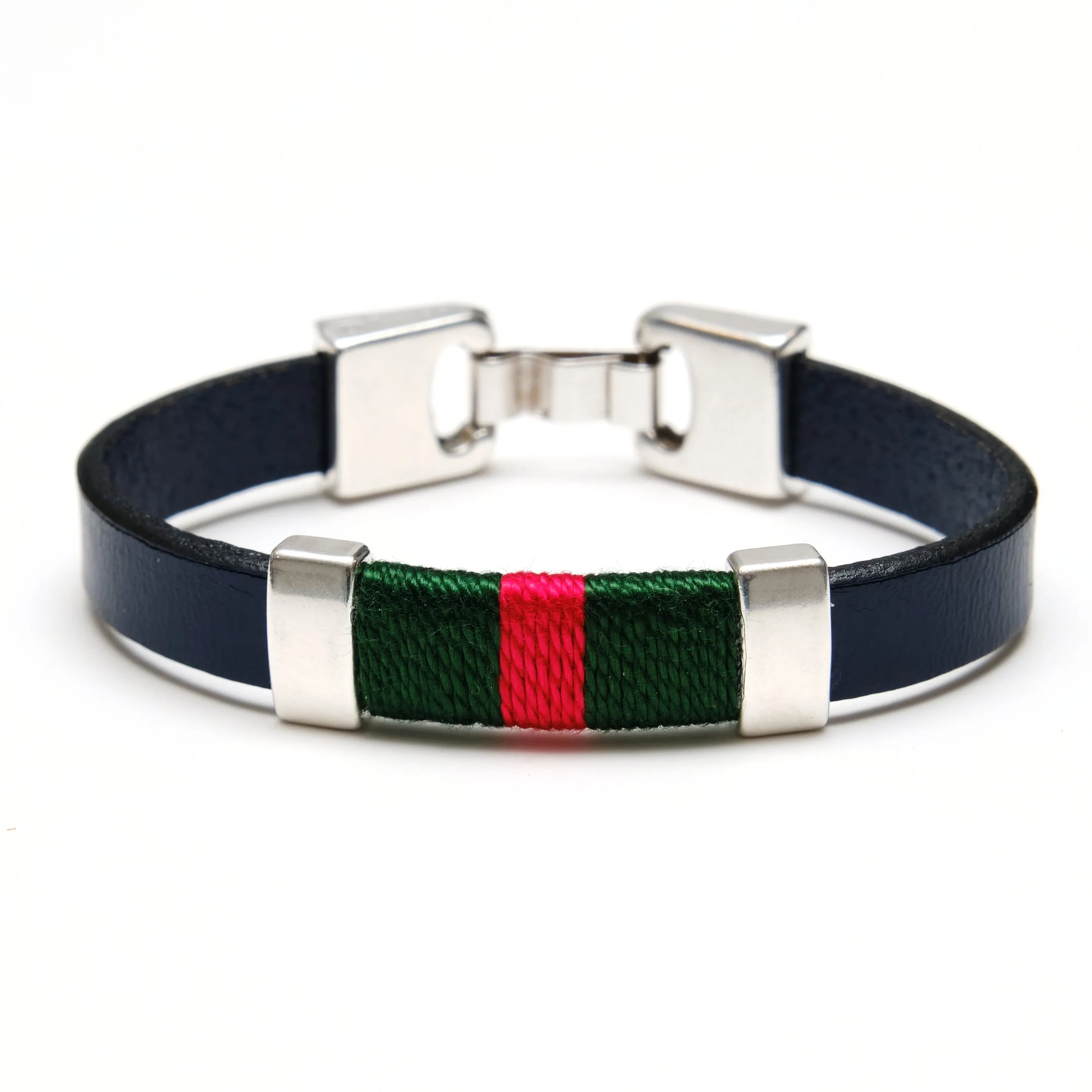 Bristol - Navy/Green/Red/Silver