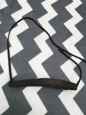 Brown leather hunter style nose band full size FREE POSTAGE