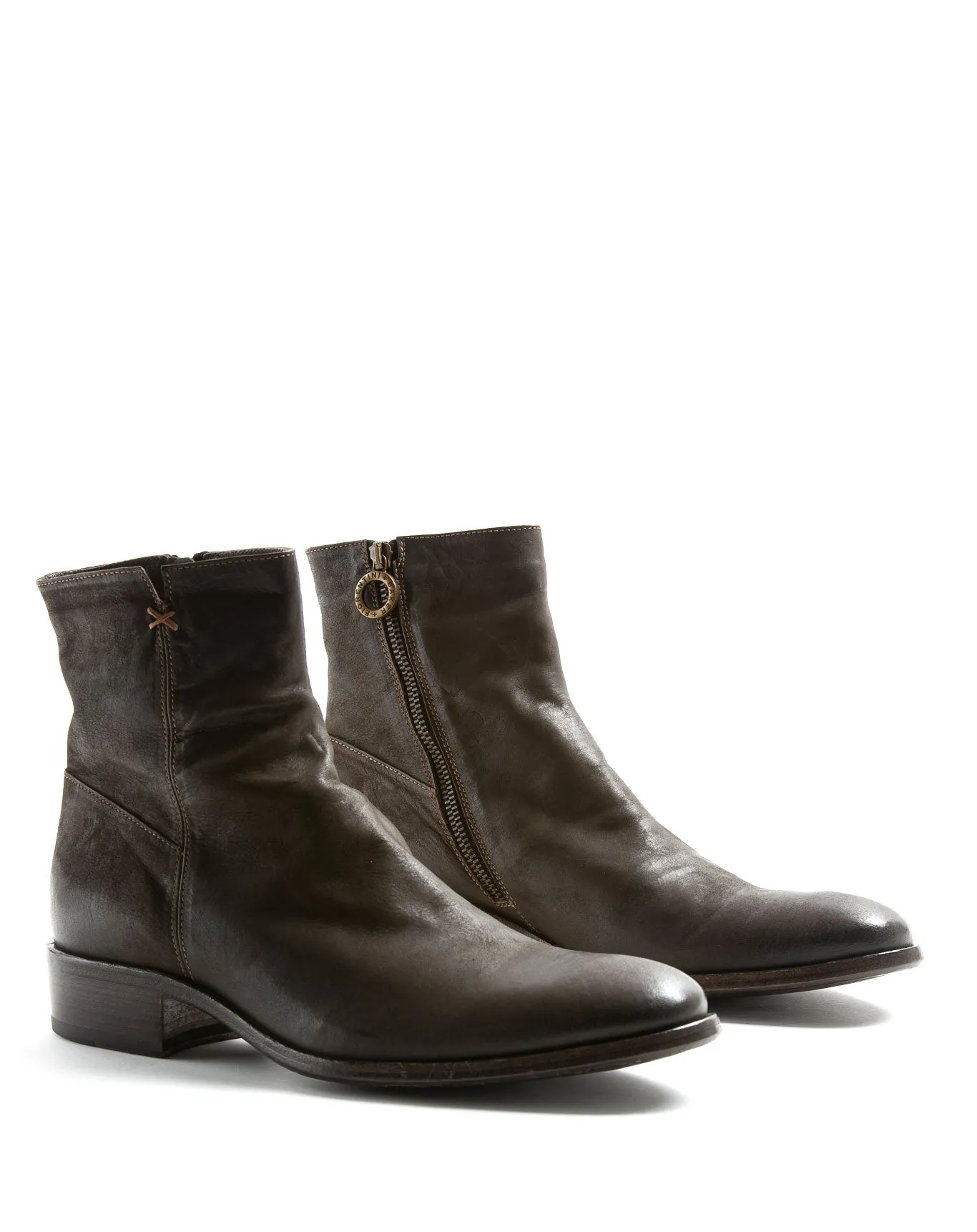 CALE Brown Leather Boots