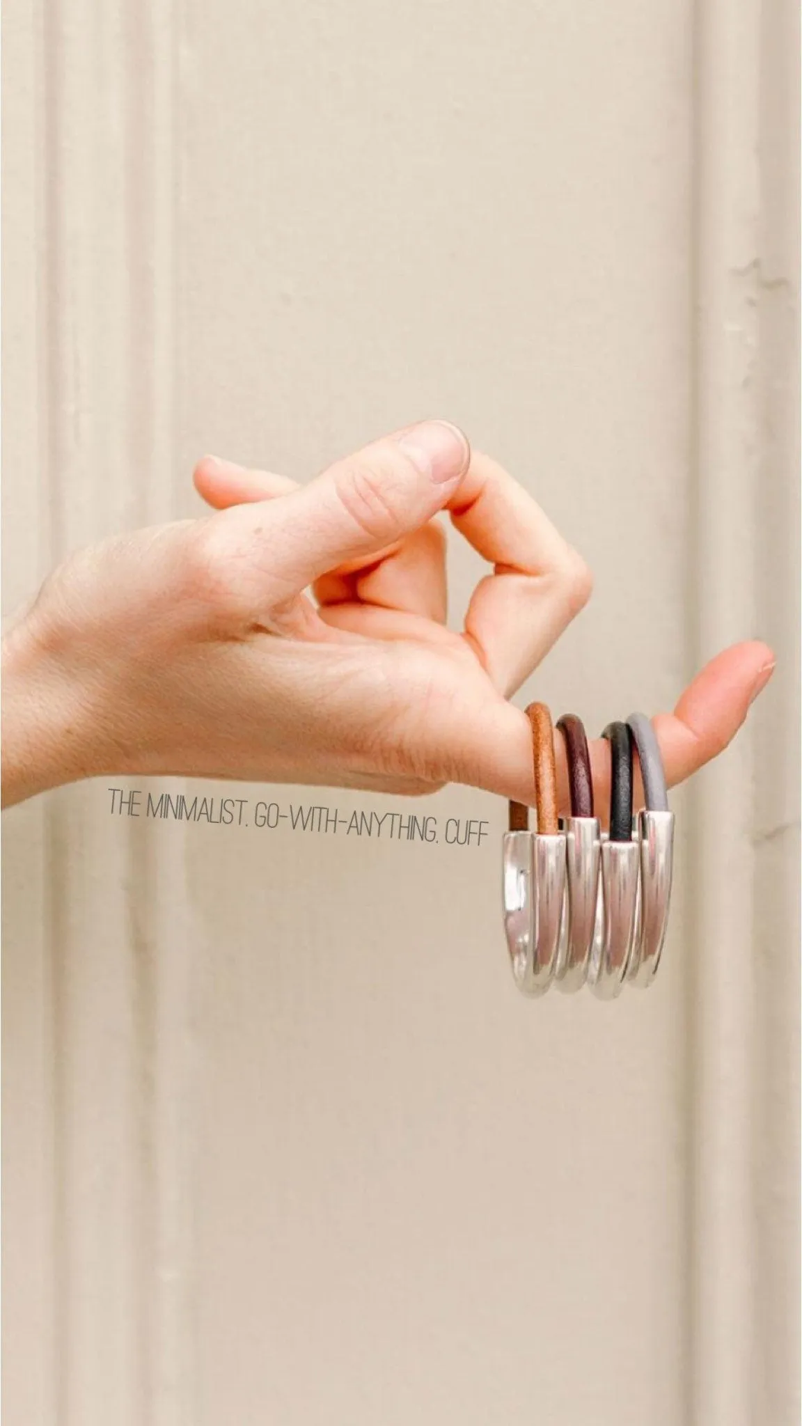 Camel & Silver - Medium Width - Magnetic Cuff - WHSL