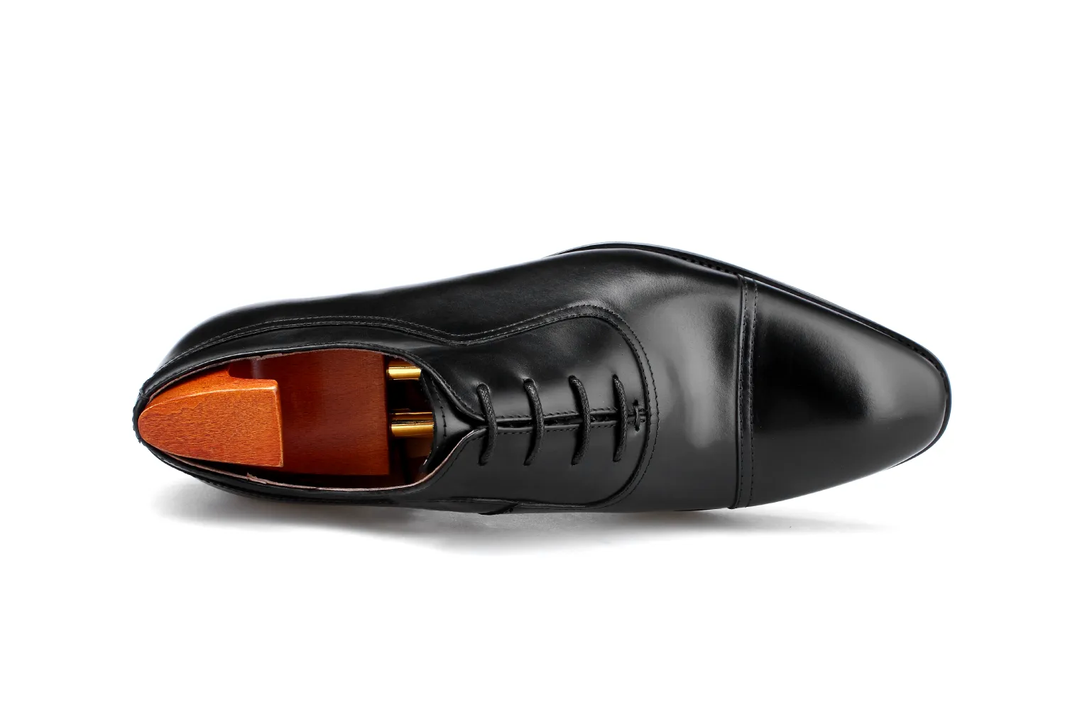 Cap Toe Oxford Leather Lace-Up Shoes-  Italian Design & U.S. Leather