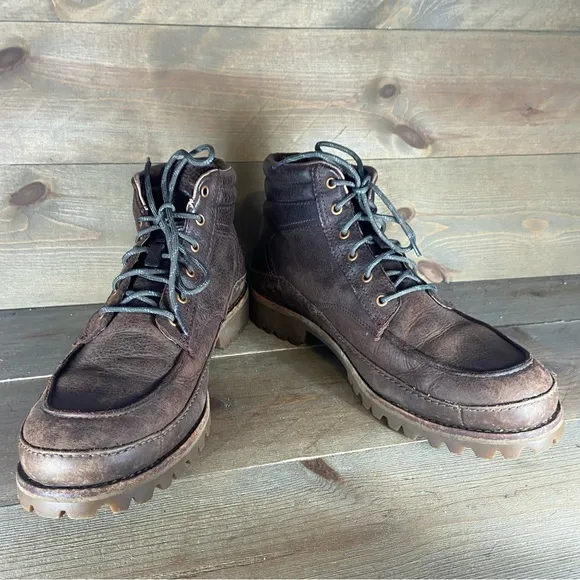 chaco yonder mens size 11 shoes brown leather comfort lace up boots