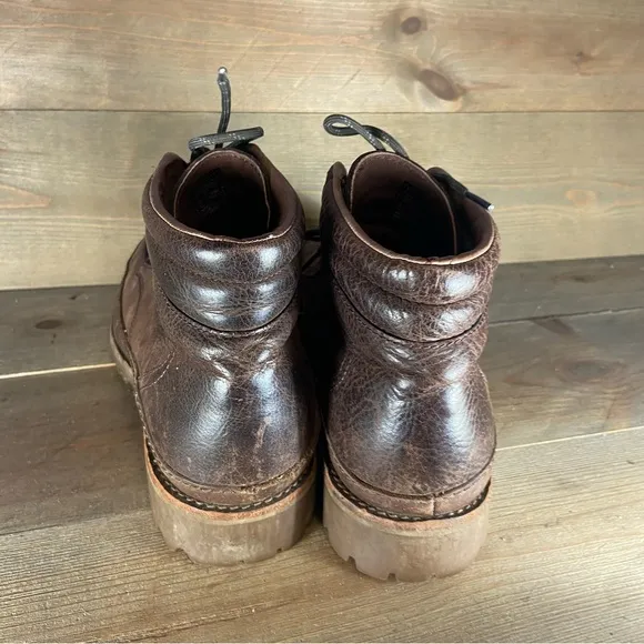 chaco yonder mens size 11 shoes brown leather comfort lace up boots