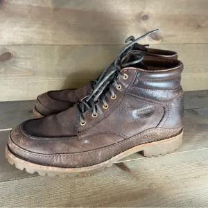 chaco yonder mens size 11 shoes brown leather comfort lace up boots