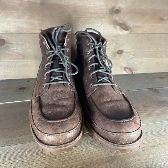 chaco yonder mens size 11 shoes brown leather comfort lace up boots