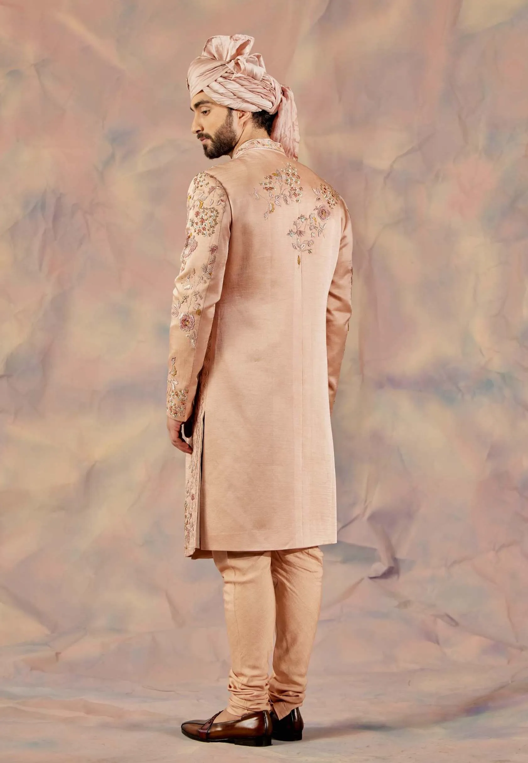Champagne Santé Sherwani Set