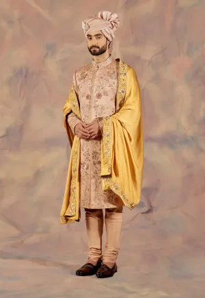 Champagne Santé Sherwani Set