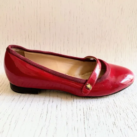 Charlotte Olympia Red Patent Leather Mary Jane Incy Dress Shoes EU 27 US 10T
