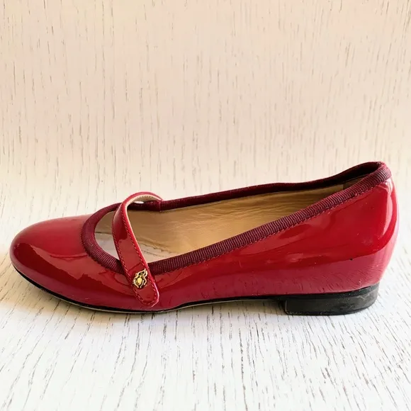 Charlotte Olympia Red Patent Leather Mary Jane Incy Dress Shoes EU 27 US 10T