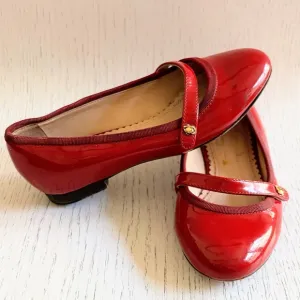 Charlotte Olympia Red Patent Leather Mary Jane Incy Dress Shoes EU 27 US 10T