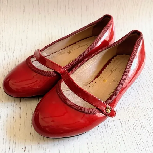 Charlotte Olympia Red Patent Leather Mary Jane Incy Dress Shoes EU 27 US 10T