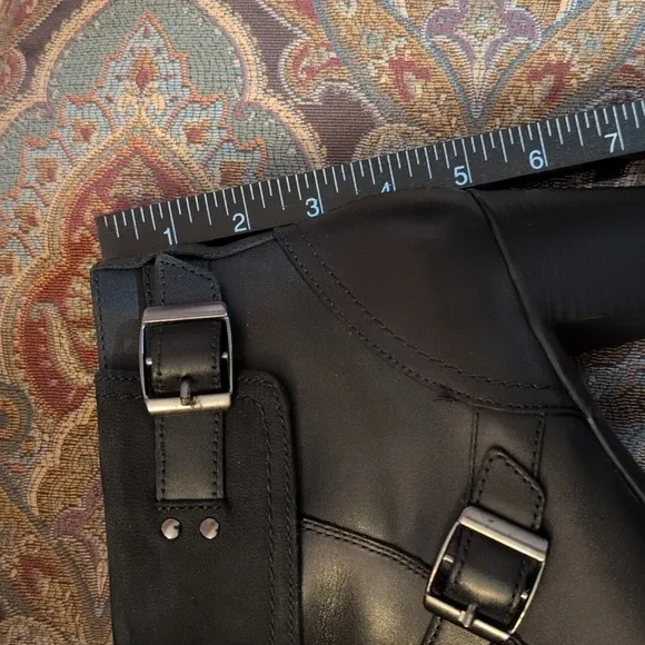 Clarks Boots, Black Leather, Size 9.5M