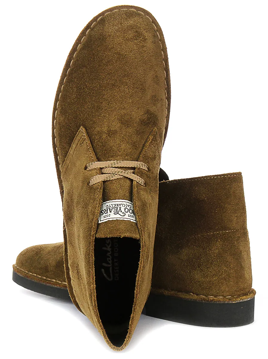 Clarks Desert Boots Evo In Olive For Men
