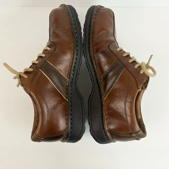 CLARKS Mens Active Air Brown Leather Casual Lace Up Oxford Men’s Size 8