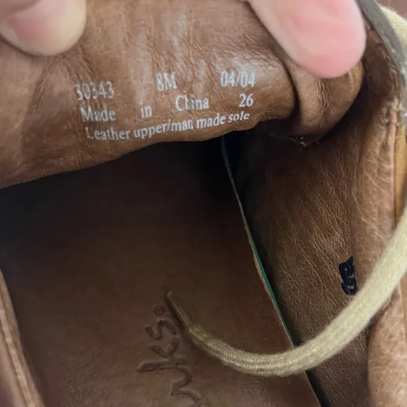 CLARKS Mens Active Air Brown Leather Casual Lace Up Oxford Men’s Size 8