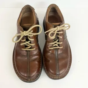 CLARKS Mens Active Air Brown Leather Casual Lace Up Oxford Men’s Size 8