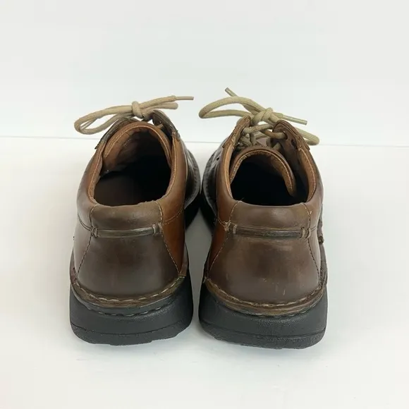 CLARKS Mens Active Air Brown Leather Casual Lace Up Oxford Men’s Size 8