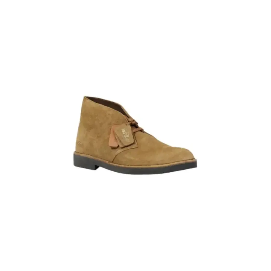 Clarks Men's Beige Leather Boots Spring Summer